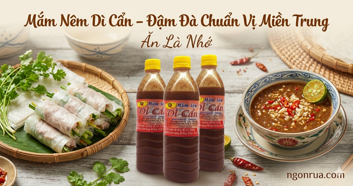 mắm nêm dì cẩn có ngon không