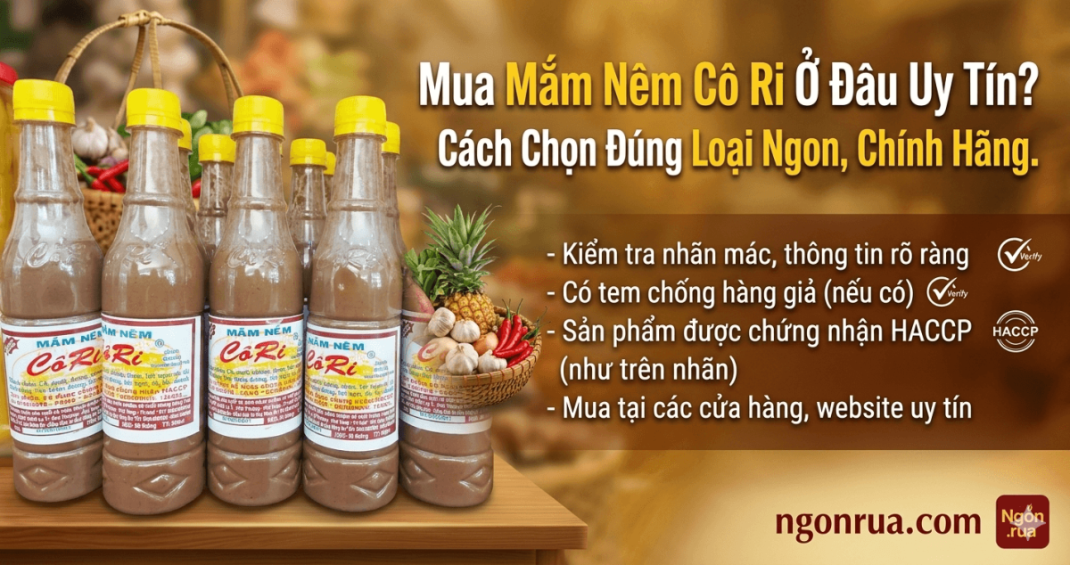 mắm nêm cô ri chính hãng