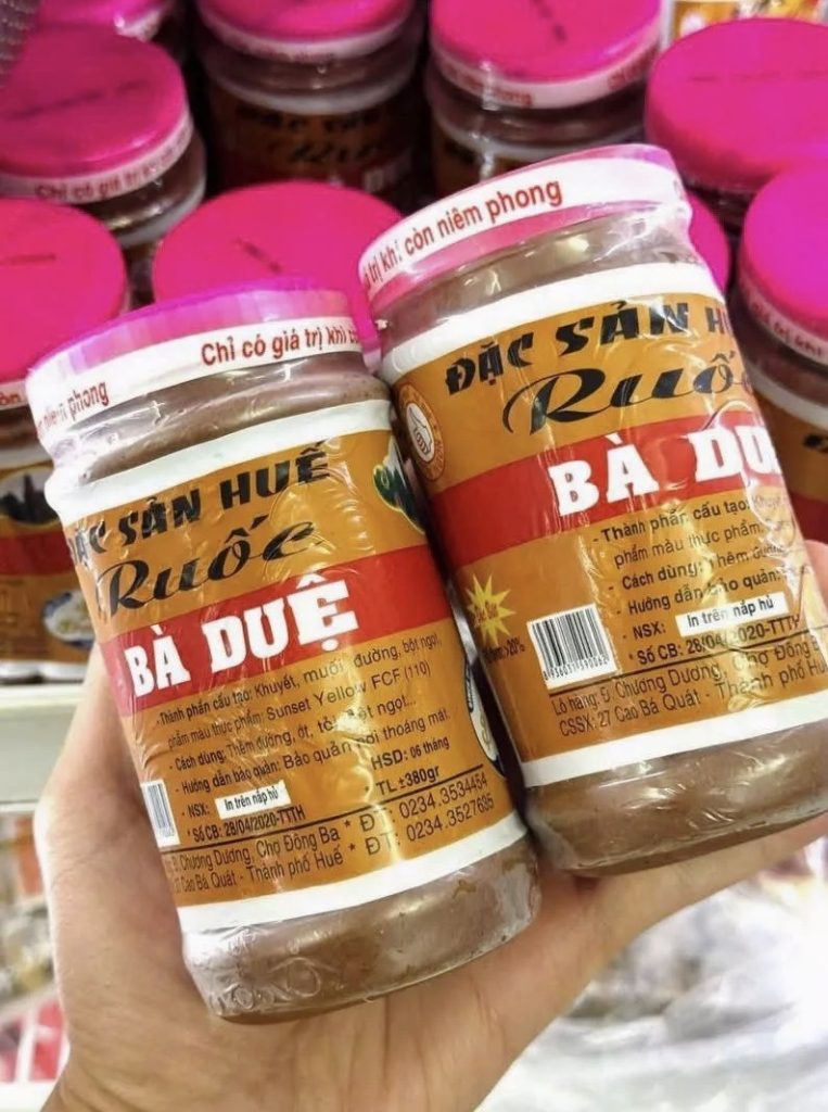 mắm ruốc Bà Duệ chuẩn Huế