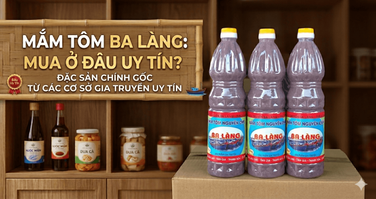 Mắm tôm Ba Làng mua ở đâu uy tín?