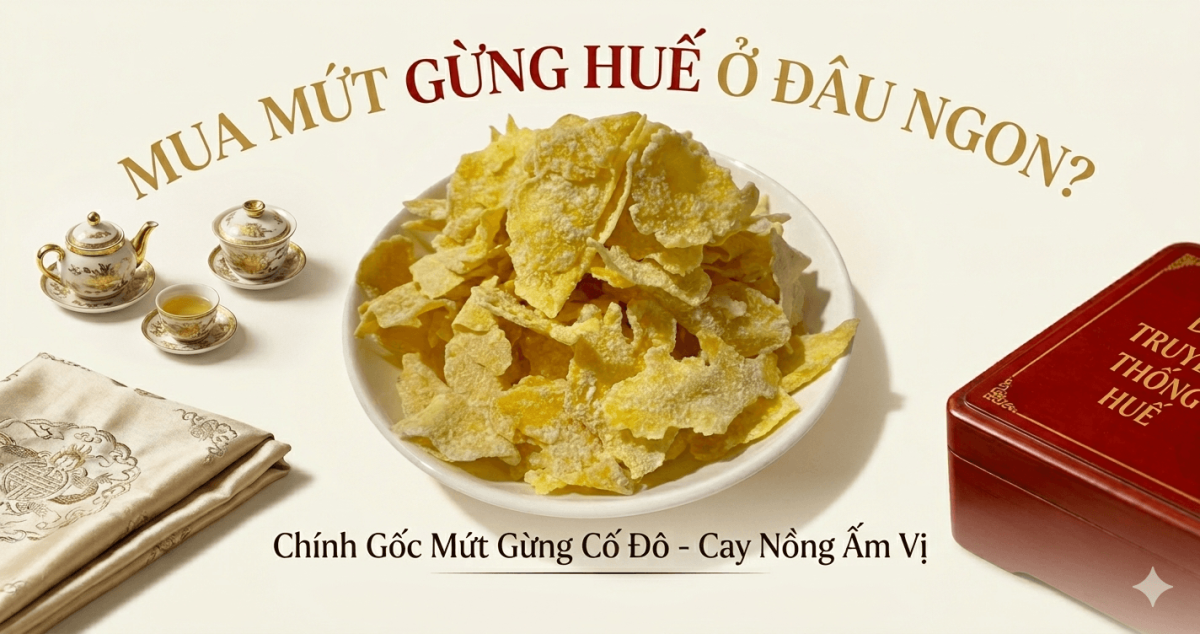 mứt gừng Huế chính gốc
