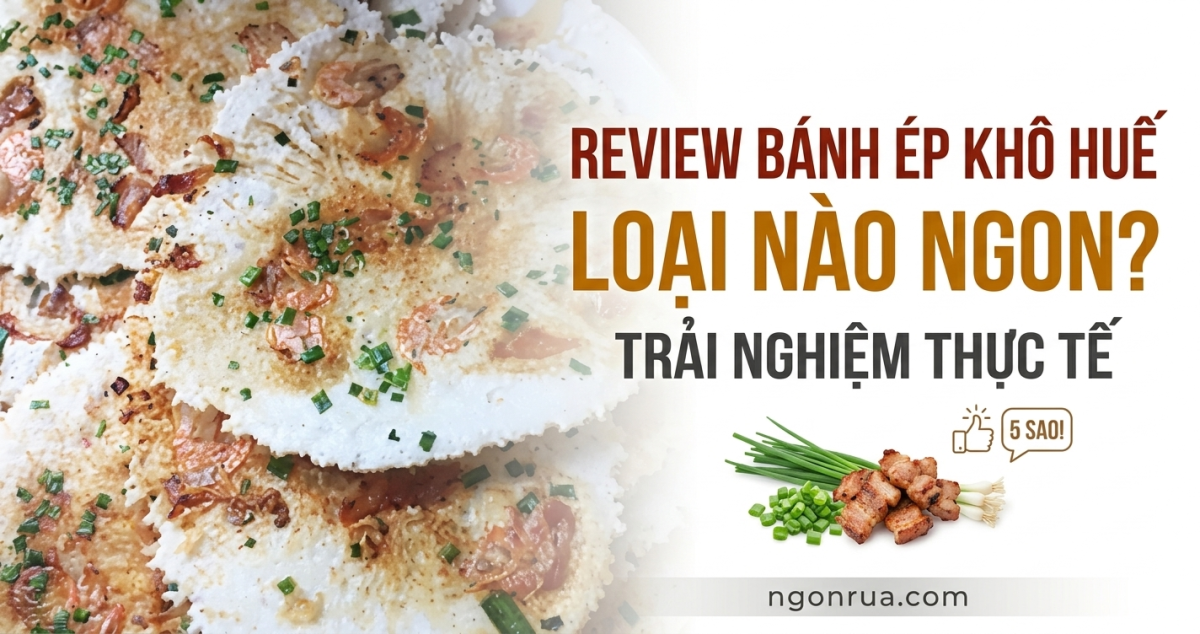 review bánh ép khô Huế